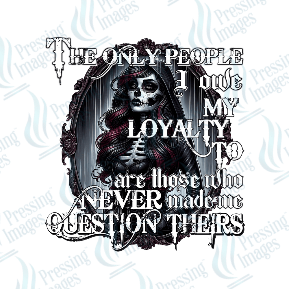 UVD 2074 The only people I owe my loyalty to - Pressing Images