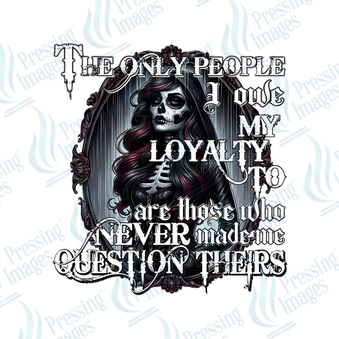 UVD 2074 The only people I owe my loyalty to - Pressing Images