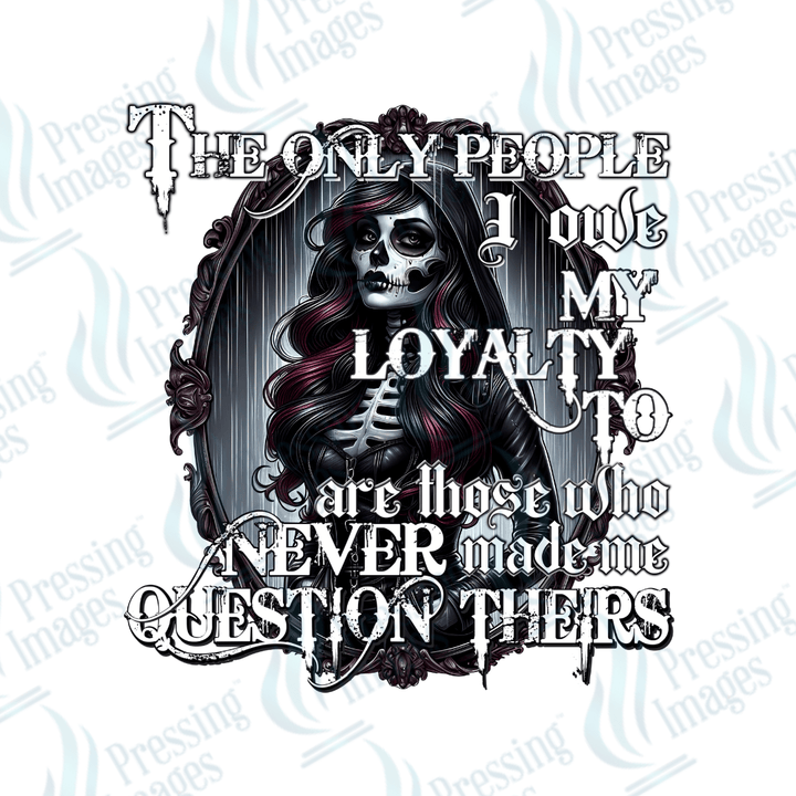 UVD 2074 The only people I owe my loyalty to - Pressing Images