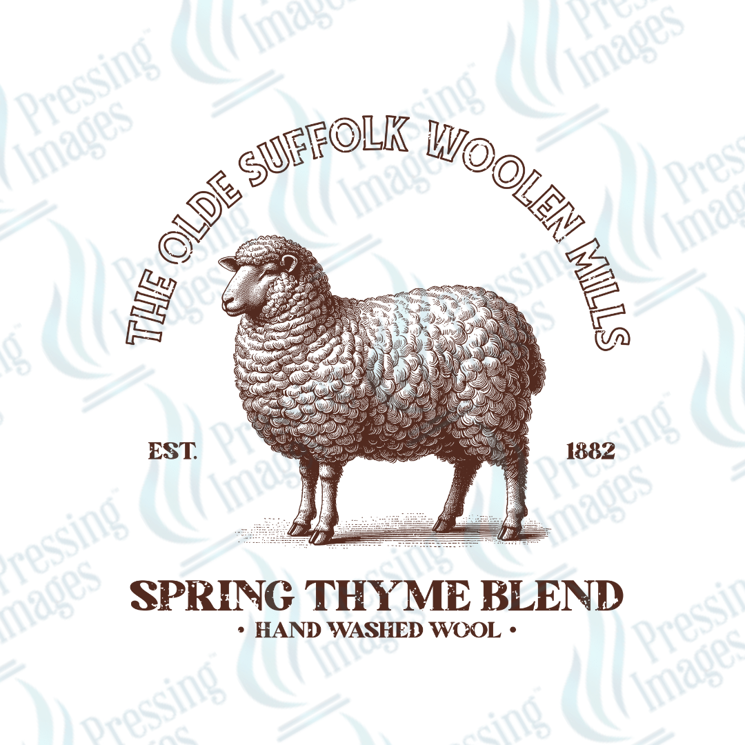 UVD 2145 Vintage Sheep - Pressing Images