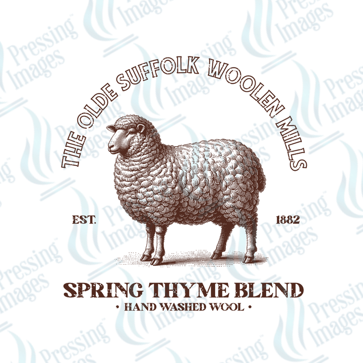 UVD 2145 Vintage Sheep - Pressing Images