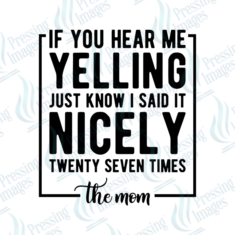 UVD 2205 If You Hear Me Yelling - Pressing Images