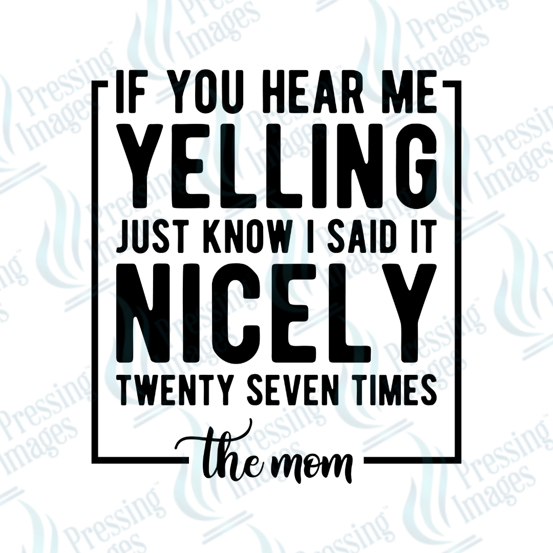 UVD 2205 If You Hear Me Yelling - Pressing Images