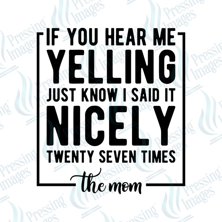 UVD 2205 If You Hear Me Yelling - Pressing Images