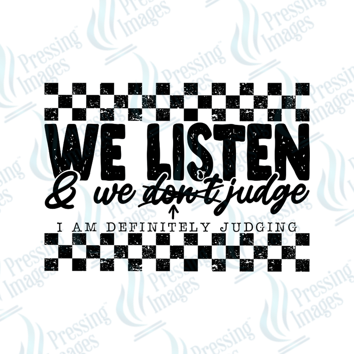 UVD 2207 We Listen - Pressing Images