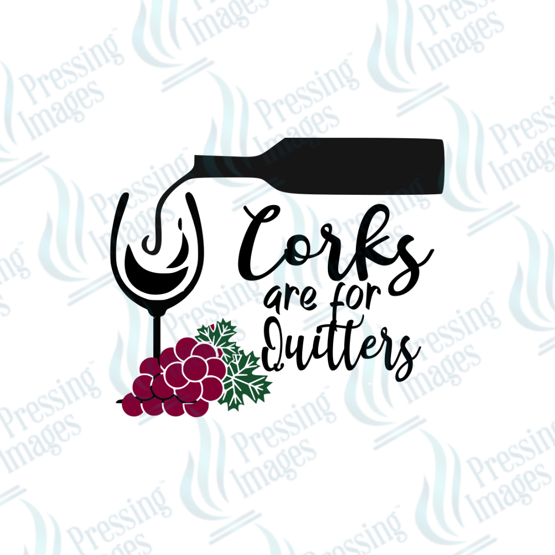 UVD 2212 Corks Are For Quitters - Pressing Images