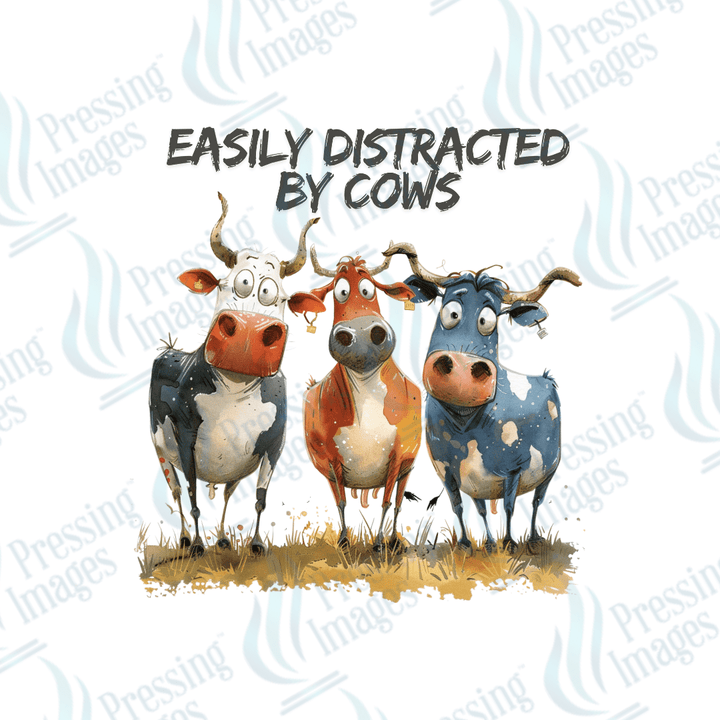 UVD 2241 Easily Distracted By Cows - Pressing Images