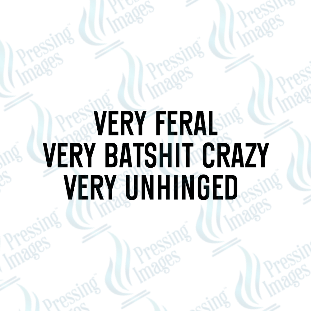 UVD 2272 Very Feral - Pressing Images