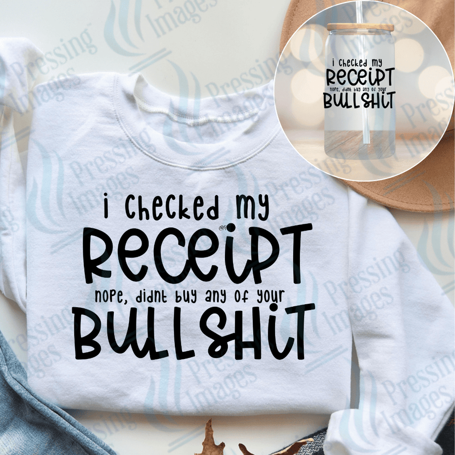 UVD 2279 I Checked My Receipt - Pressing Images