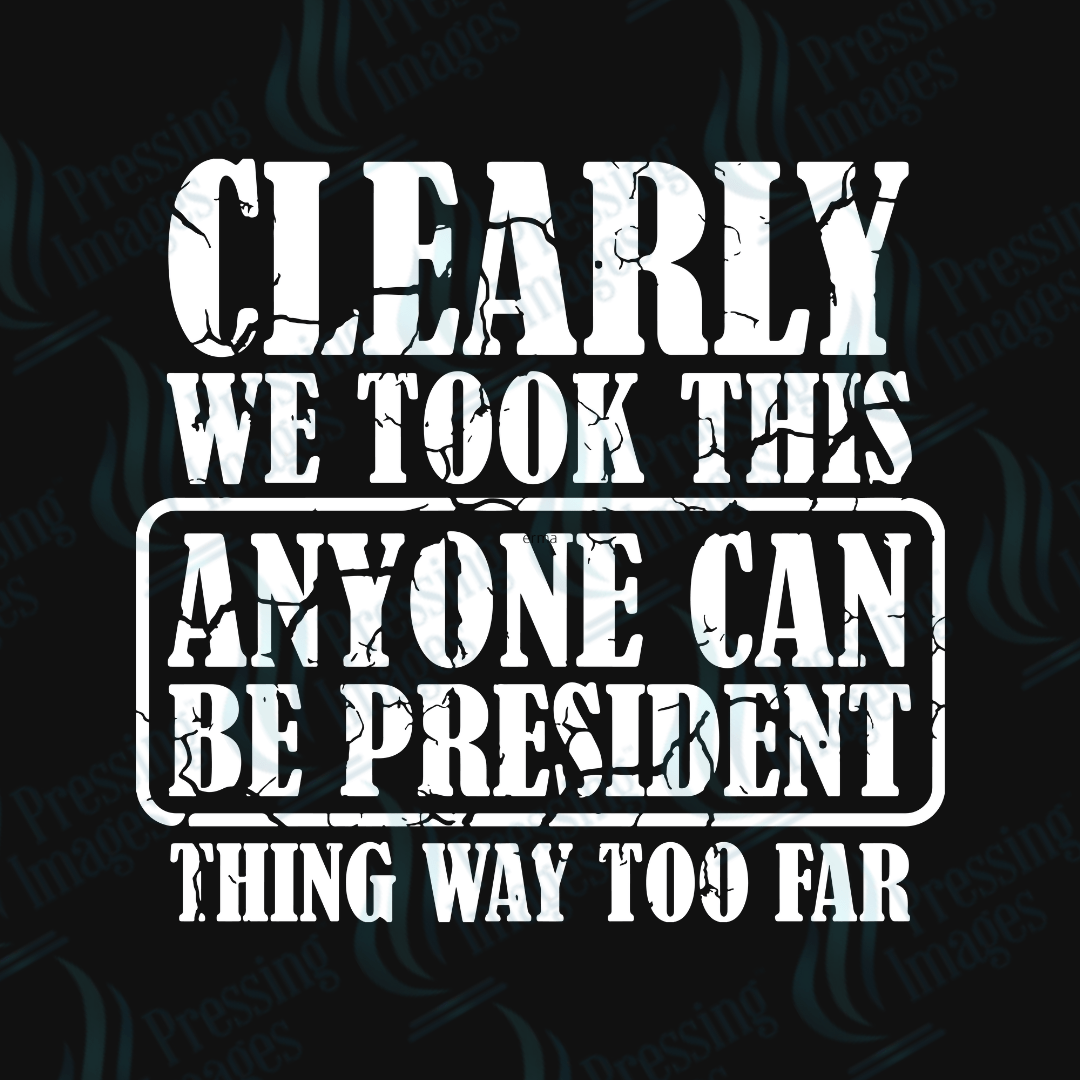 UVD 2284 Anyone Can Be President - Pressing Images