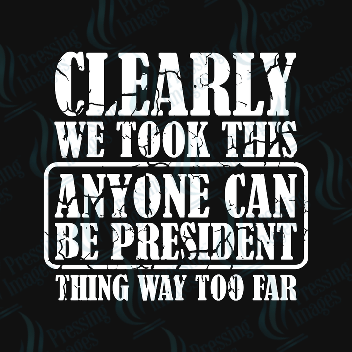 UVD 2284 Anyone Can Be President - Pressing Images