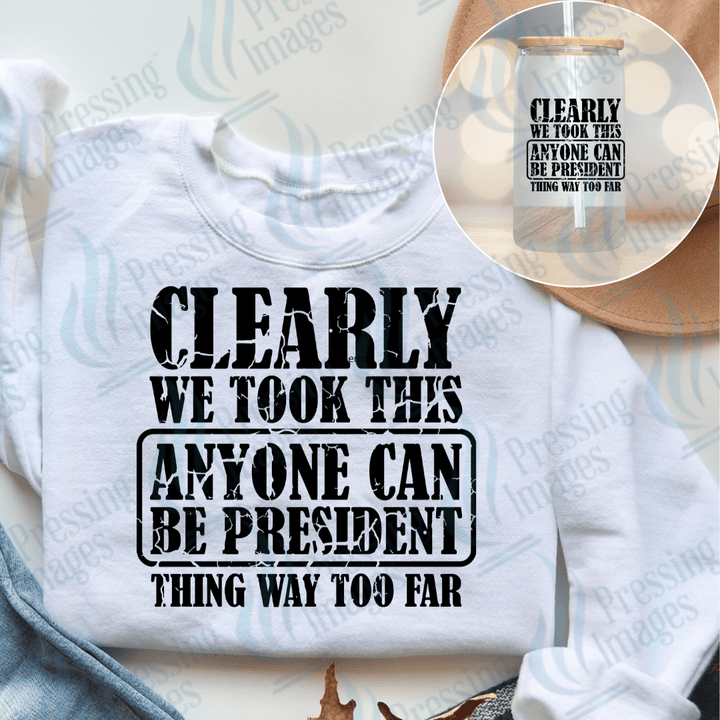 UVD 2284 Anyone Can Be President - Pressing Images