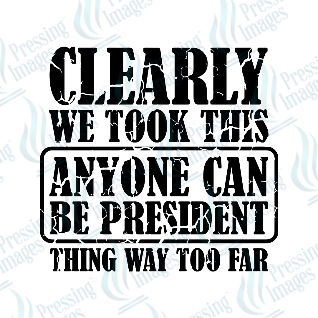 UVD 2284 Anyone Can Be President - Pressing Images