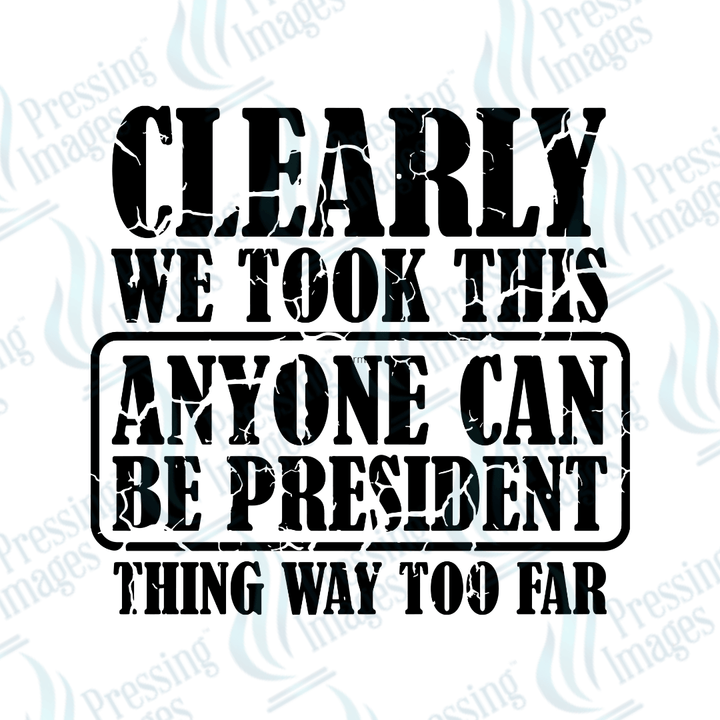 UVD 2284 Anyone Can Be President - Pressing Images