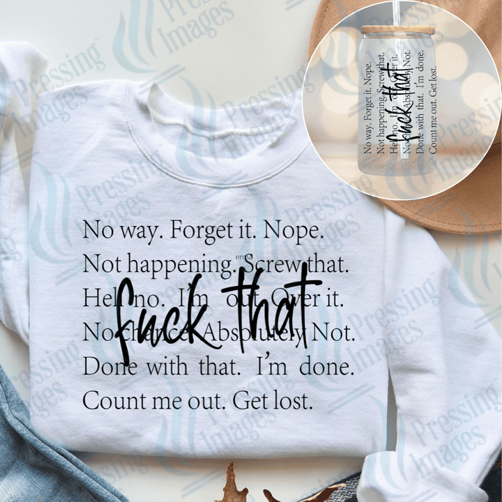 UVD 2293 Fuck That - Pressing Images