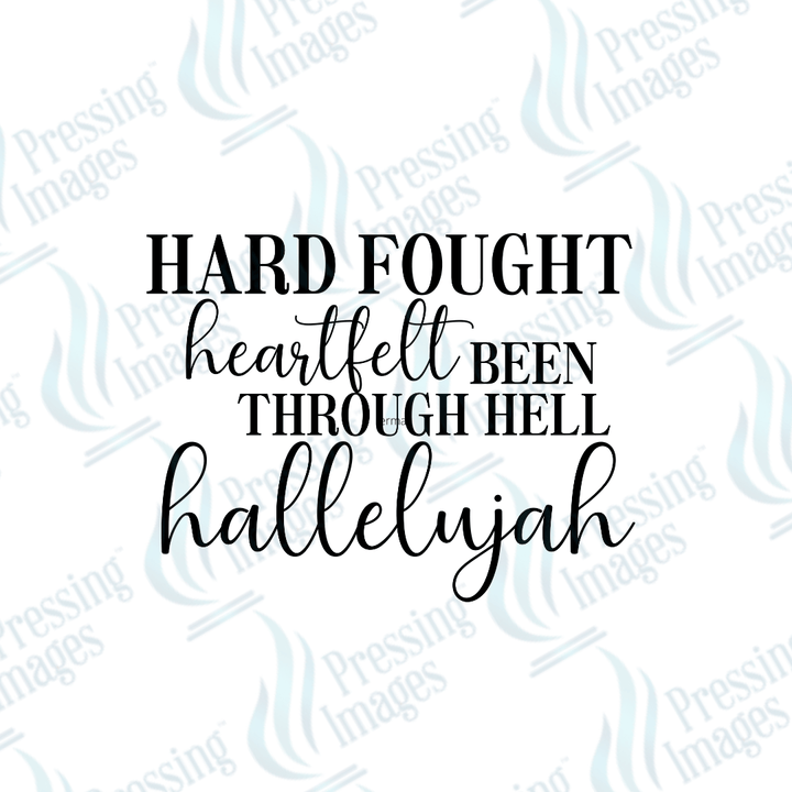 UVD 2296 Hard Fought Hallelujah - Pressing Images