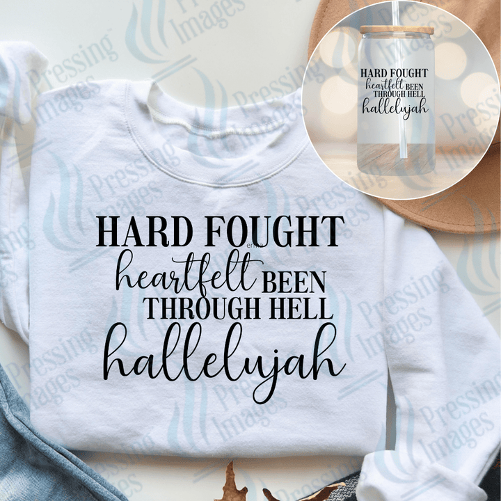 UVD 2296 Hard Fought Hallelujah - Pressing Images