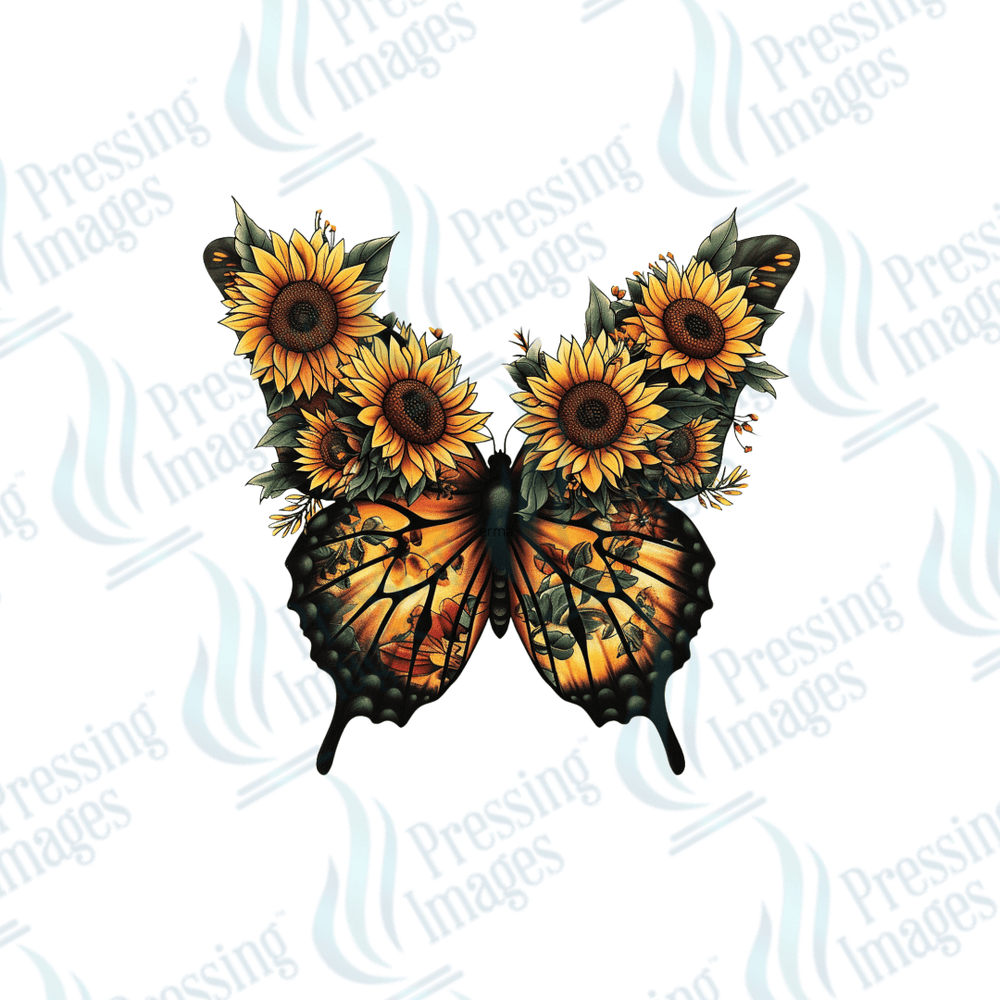 UVD 2320 Sunflower Butterfly - Pressing Images