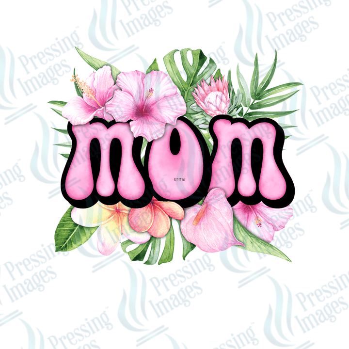 UVD 2323 Tropical Mom Floral - Pressing Images