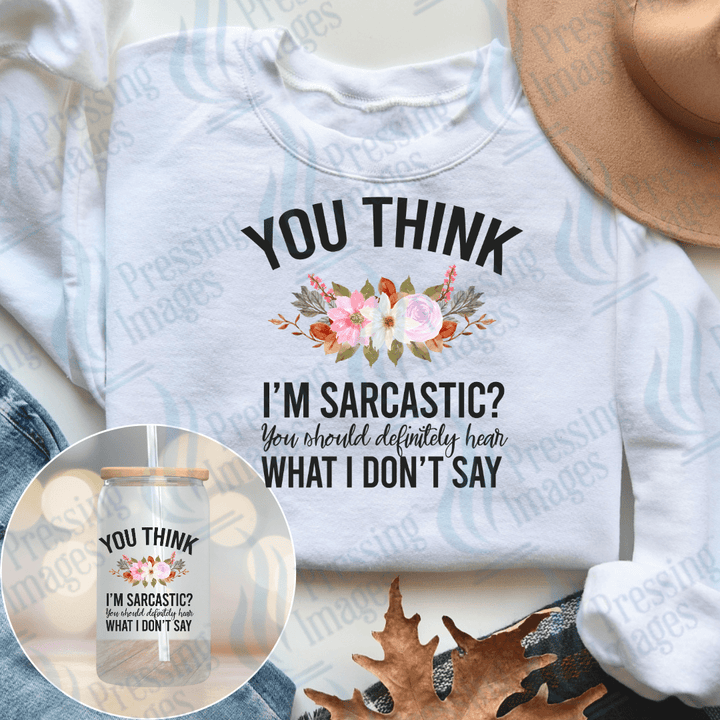 UVD 2349 You Think I'm Sarcastic - Pressing Images