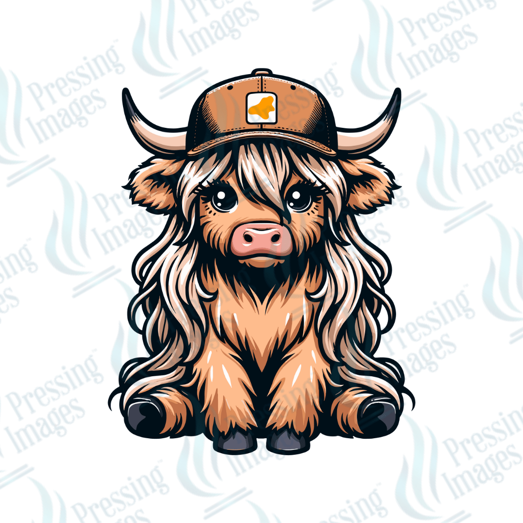 UVD 2358 Cow With Hat - Pressing Images