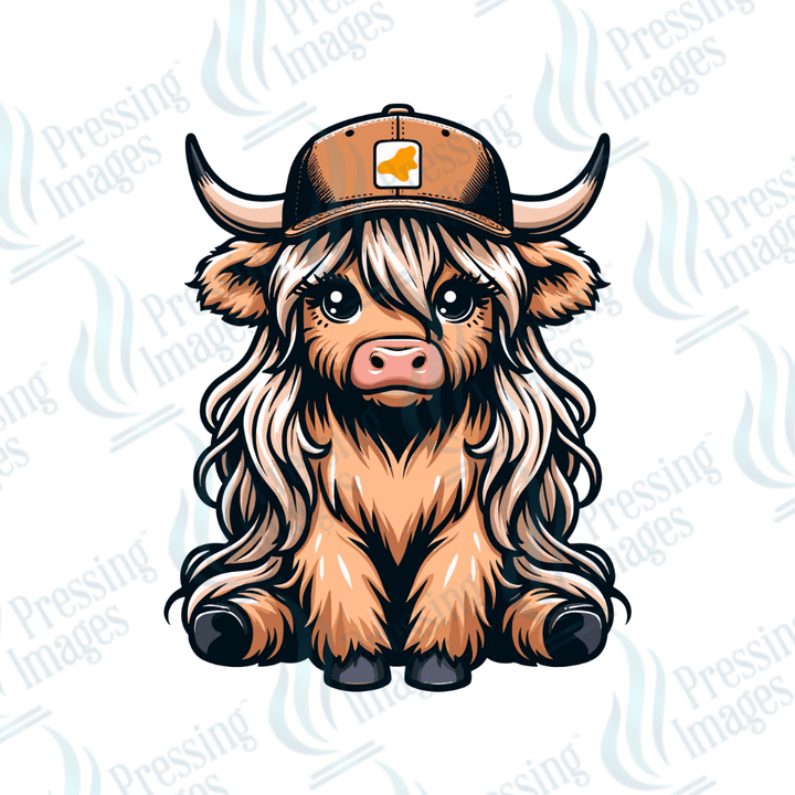 UVD 2358 Cow With Hat - Pressing Images