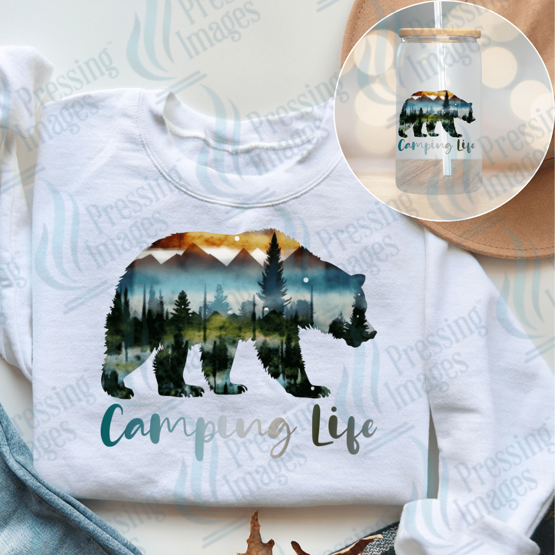 UVD 2369 Camping Bear - Pressing Images