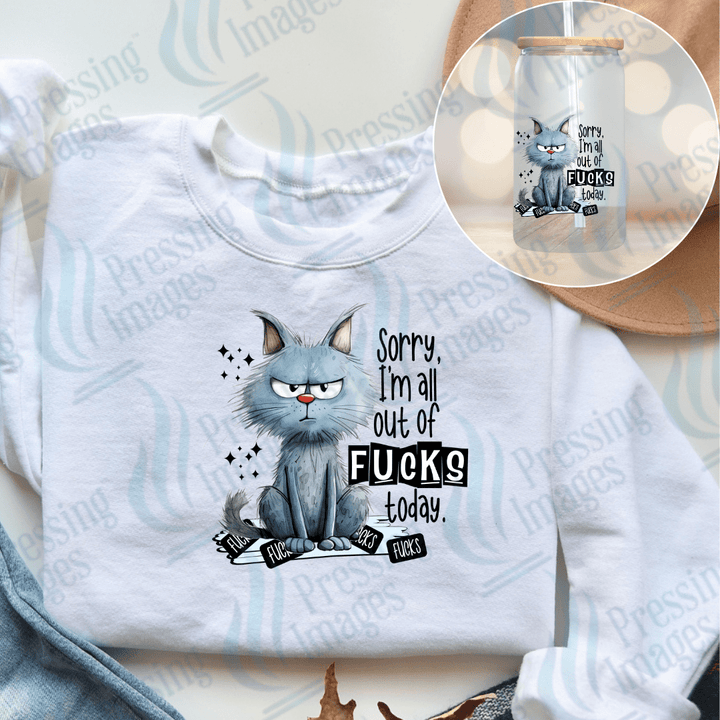 UVD 2371 Sorry I'm All Out Of Fucks Today - Pressing Images