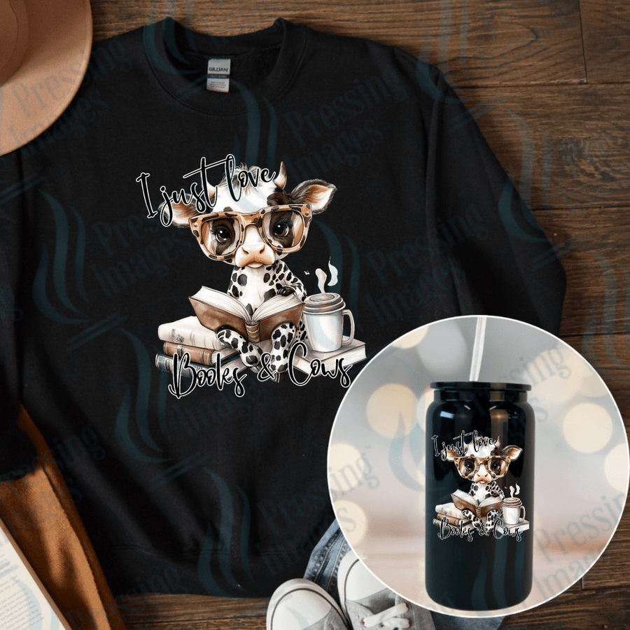 UVD 2380 I Just Love Books and Cows - Pressing Images