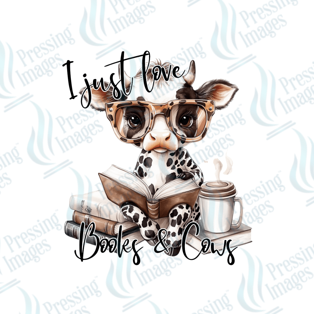 UVD 2380 I Just Love Books and Cows - Pressing Images