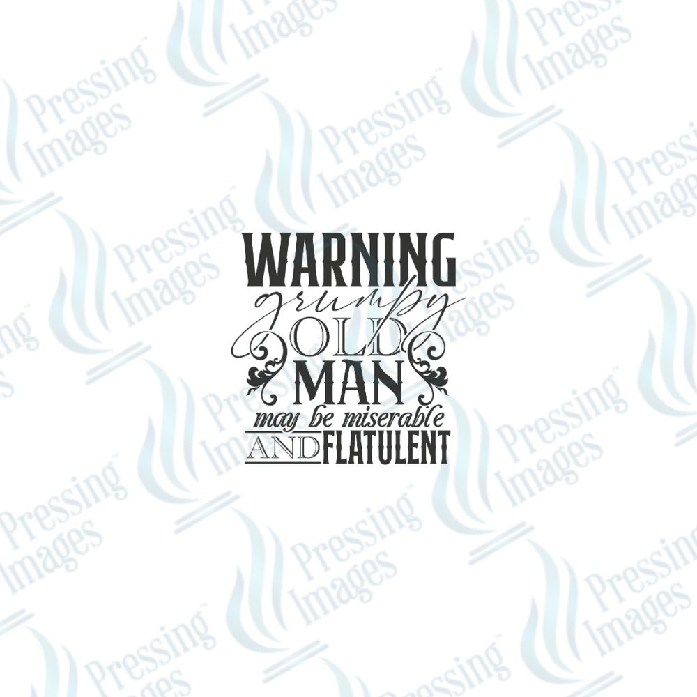 UVD 2409 Warning Grumpy Old Man - Pressing Images