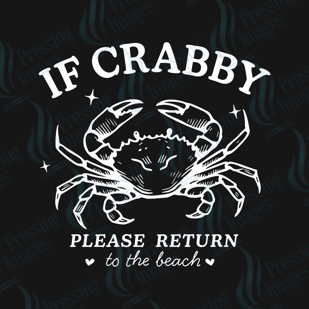 UVD 2429 If Crabby Please Return To The Beach - Pressing Images