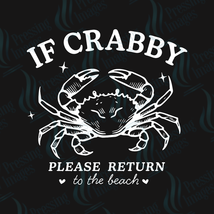 UVD 2429 If Crabby Please Return To The Beach - Pressing Images