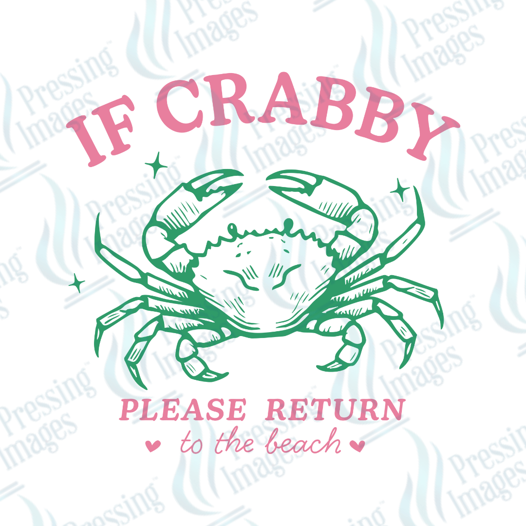 UVD 2429 If Crabby Please Return To The Beach - Pressing Images