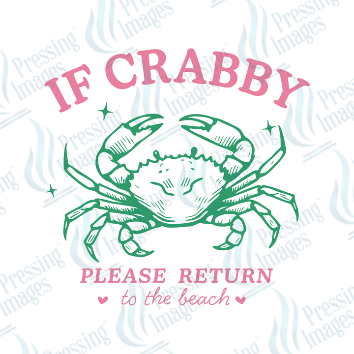 UVD 2429 If Crabby Please Return To The Beach - Pressing Images