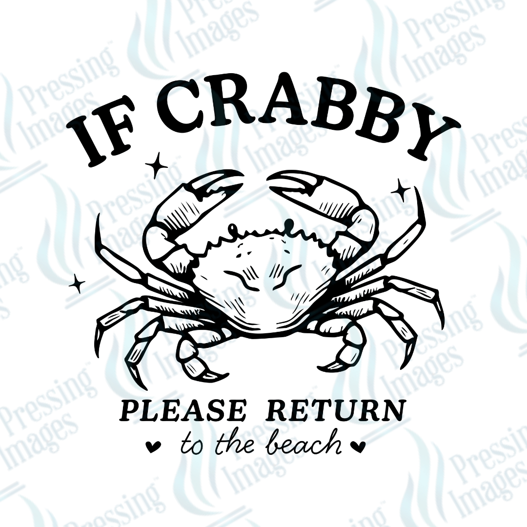 UVD 2429 If Crabby Please Return To The Beach - Pressing Images