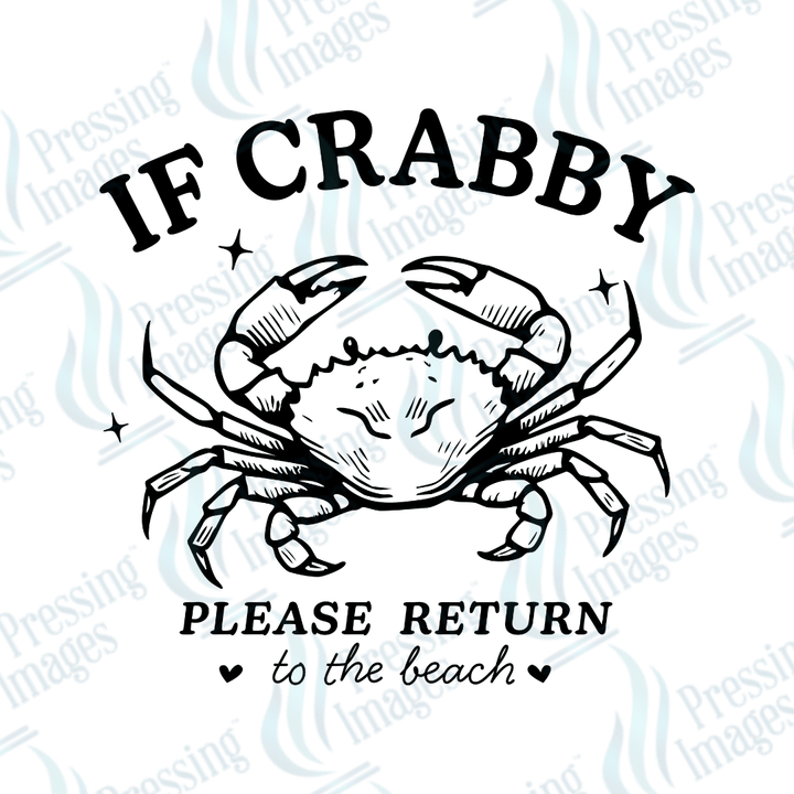 UVD 2429 If Crabby Please Return To The Beach - Pressing Images