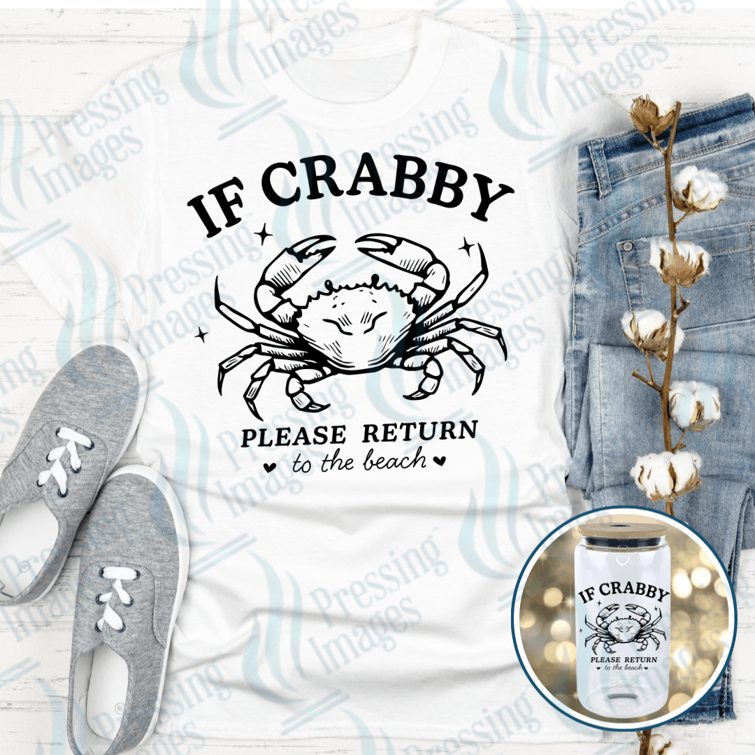 UVD 2429 If Crabby Please Return To The Beach - Pressing Images