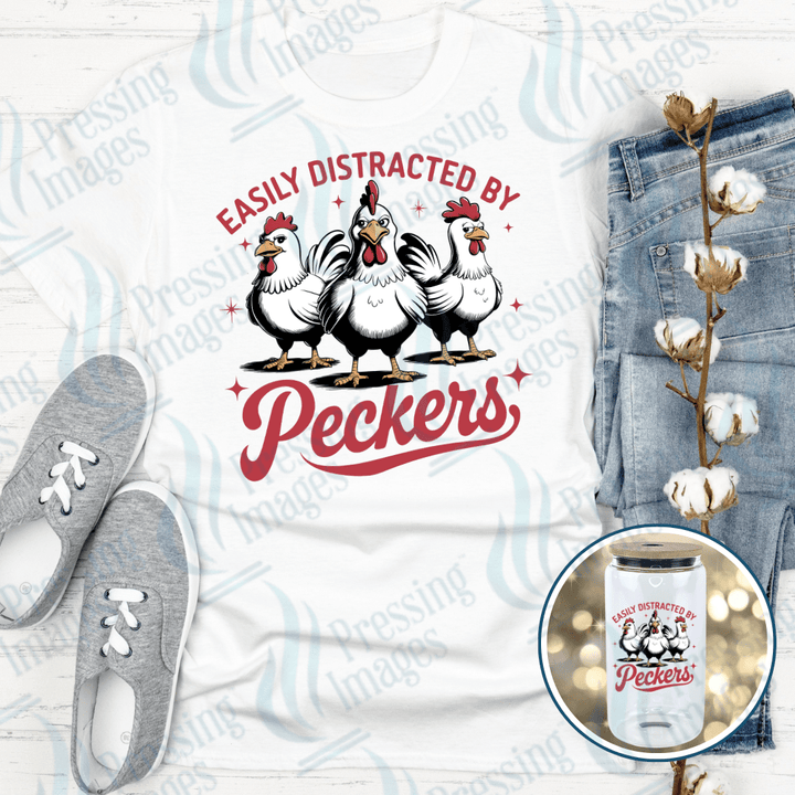 UVD 2468 Easily Distracted By Peckers - Pressing Images