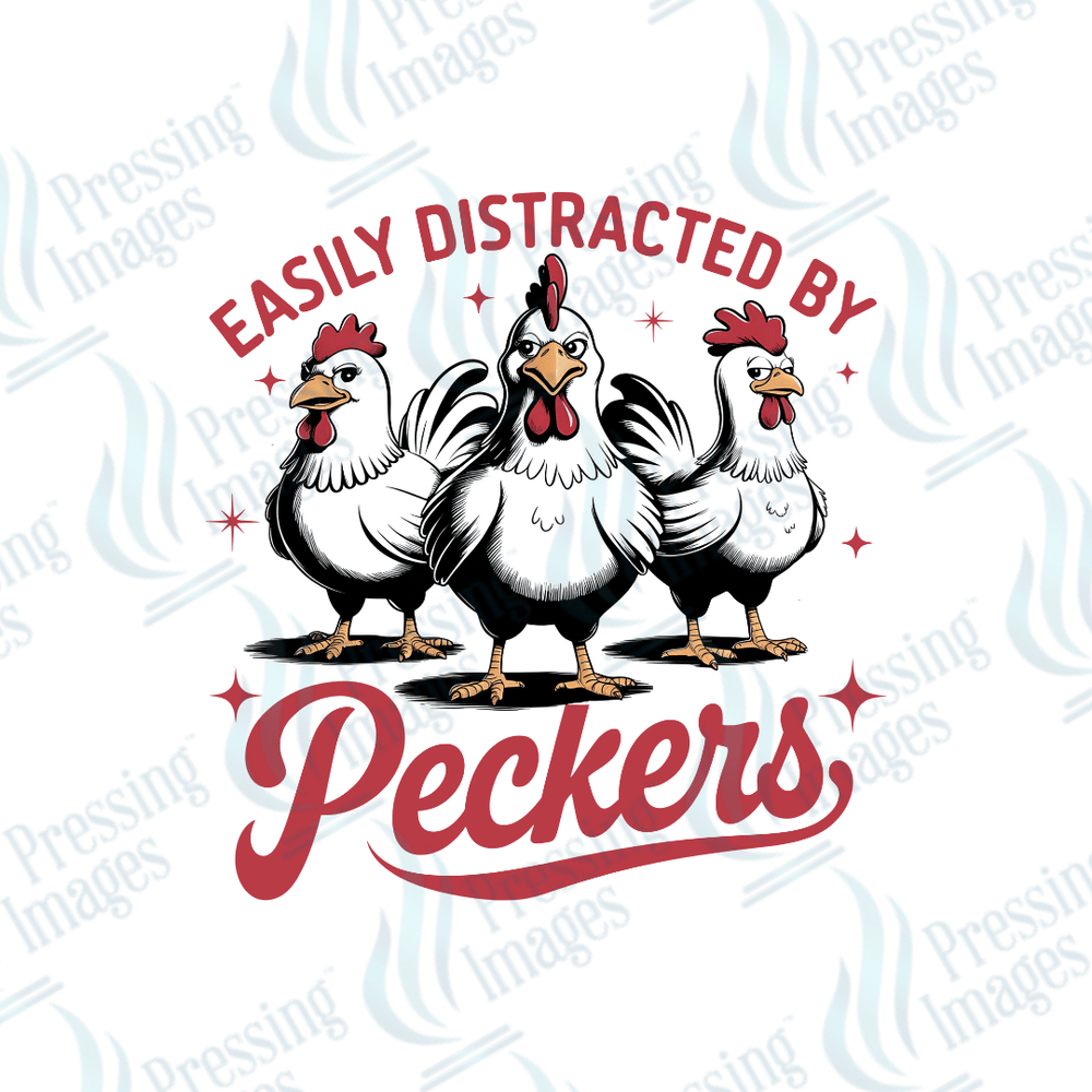 UVD 2468 Easily Distracted By Peckers - Pressing Images