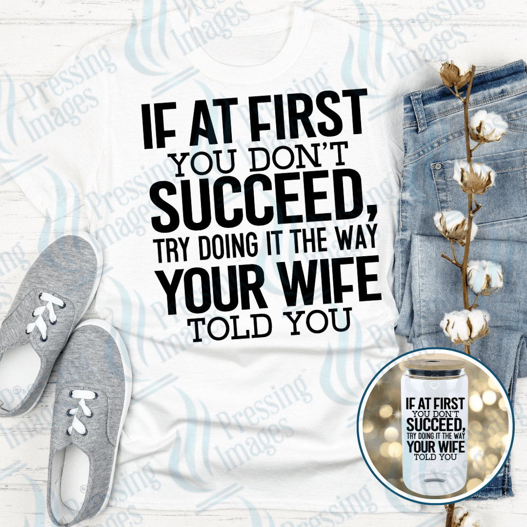 UVD 2482 If At First You Don't Succeed - Pressing Images