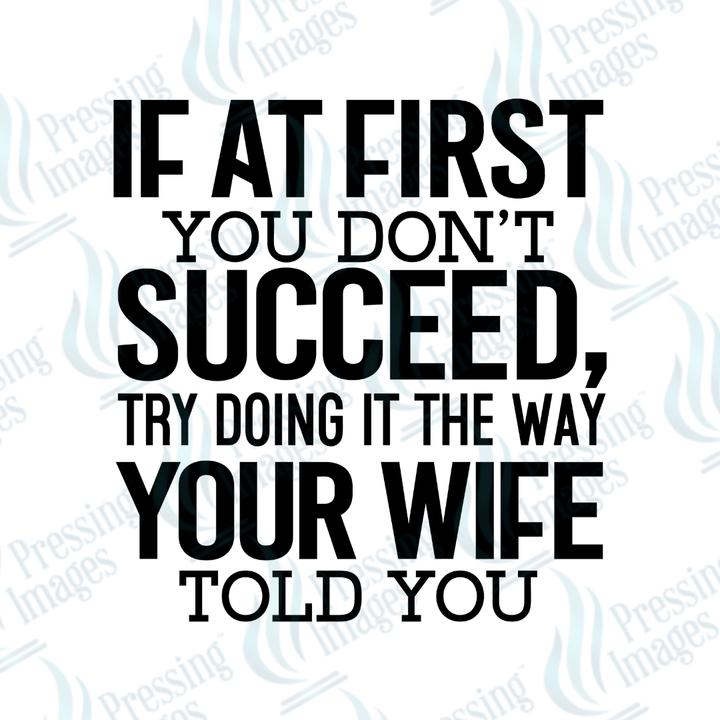 UVD 2482 If At First You Don't Succeed - Pressing Images