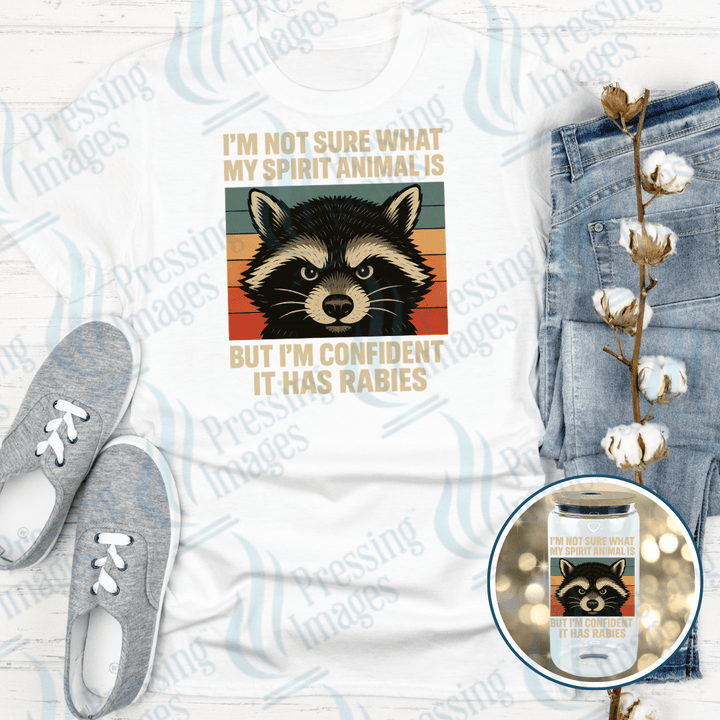 UVD 2494 Raccoon Spirit Animal - Pressing Images