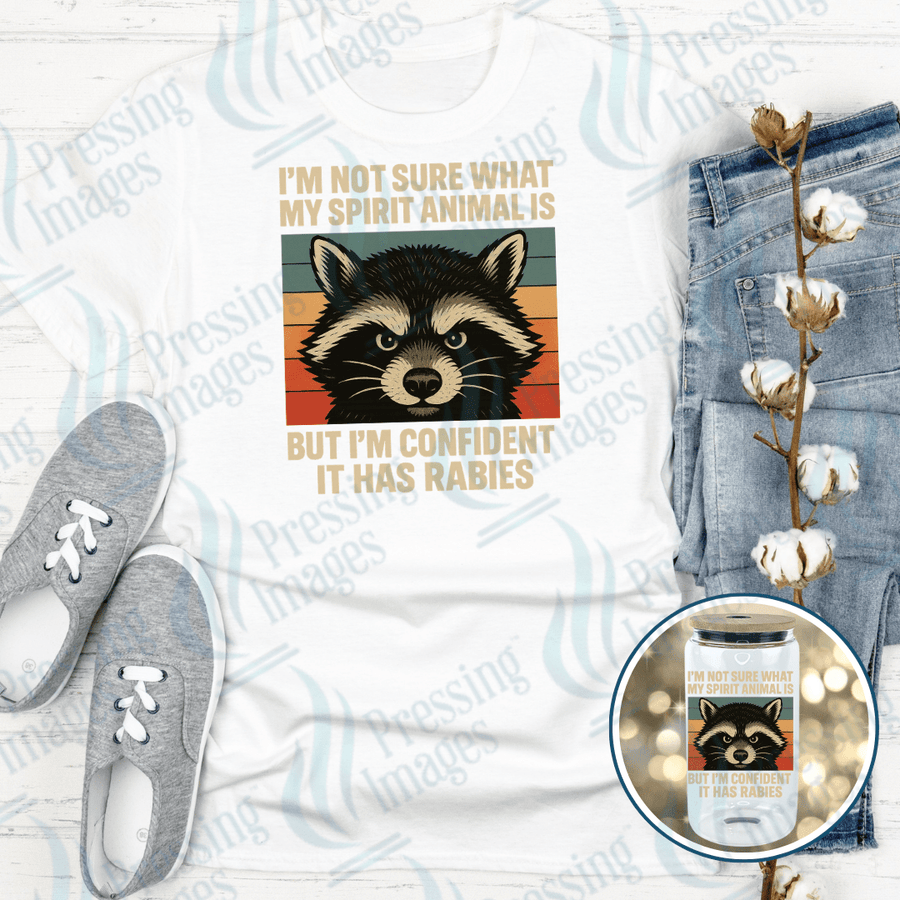 UVD 2494 Raccoon Spirit Animal - Pressing Images