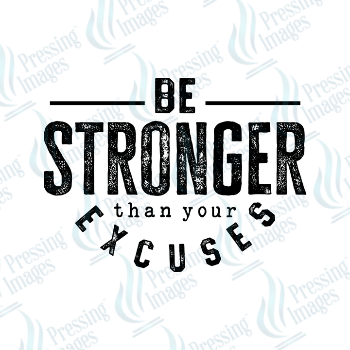 UVD 2501 Stronger Than Your Excuses - Pressing Images