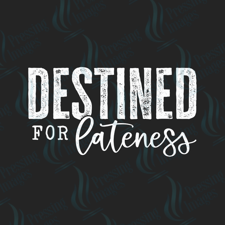 UVD 2503 Destined For Lateness - Pressing Images