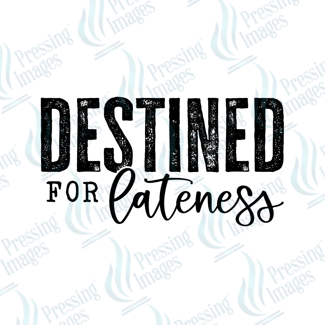 UVD 2503 Destined For Lateness - Pressing Images