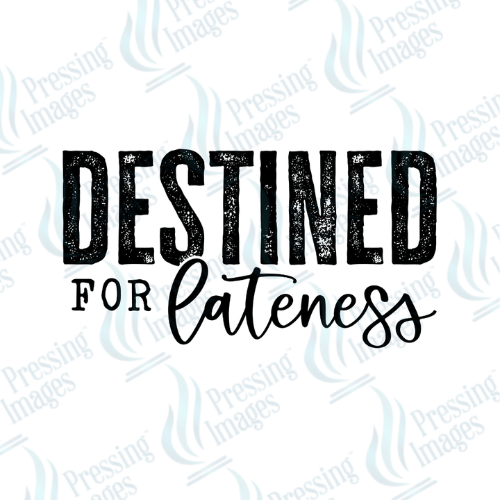 UVD 2503 Destined For Lateness - Pressing Images