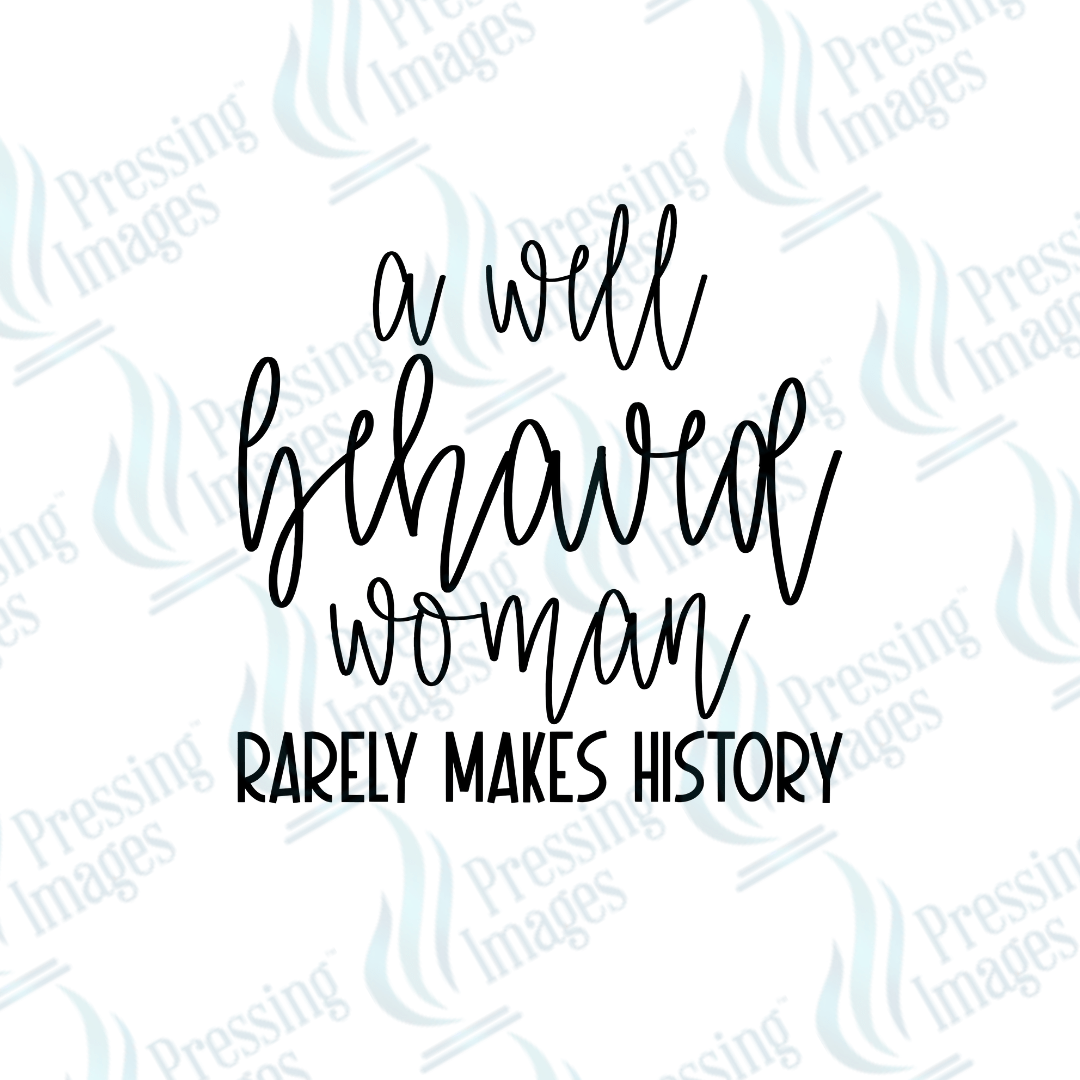 UVD 2506 A Well Behaved Woman - Pressing Images