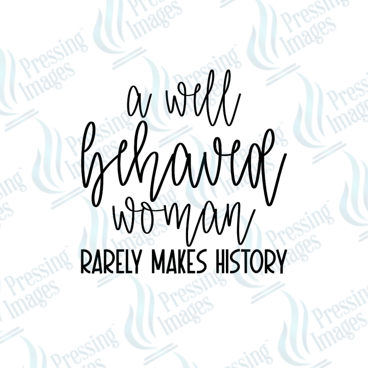 UVD 2506 A Well Behaved Woman - Pressing Images